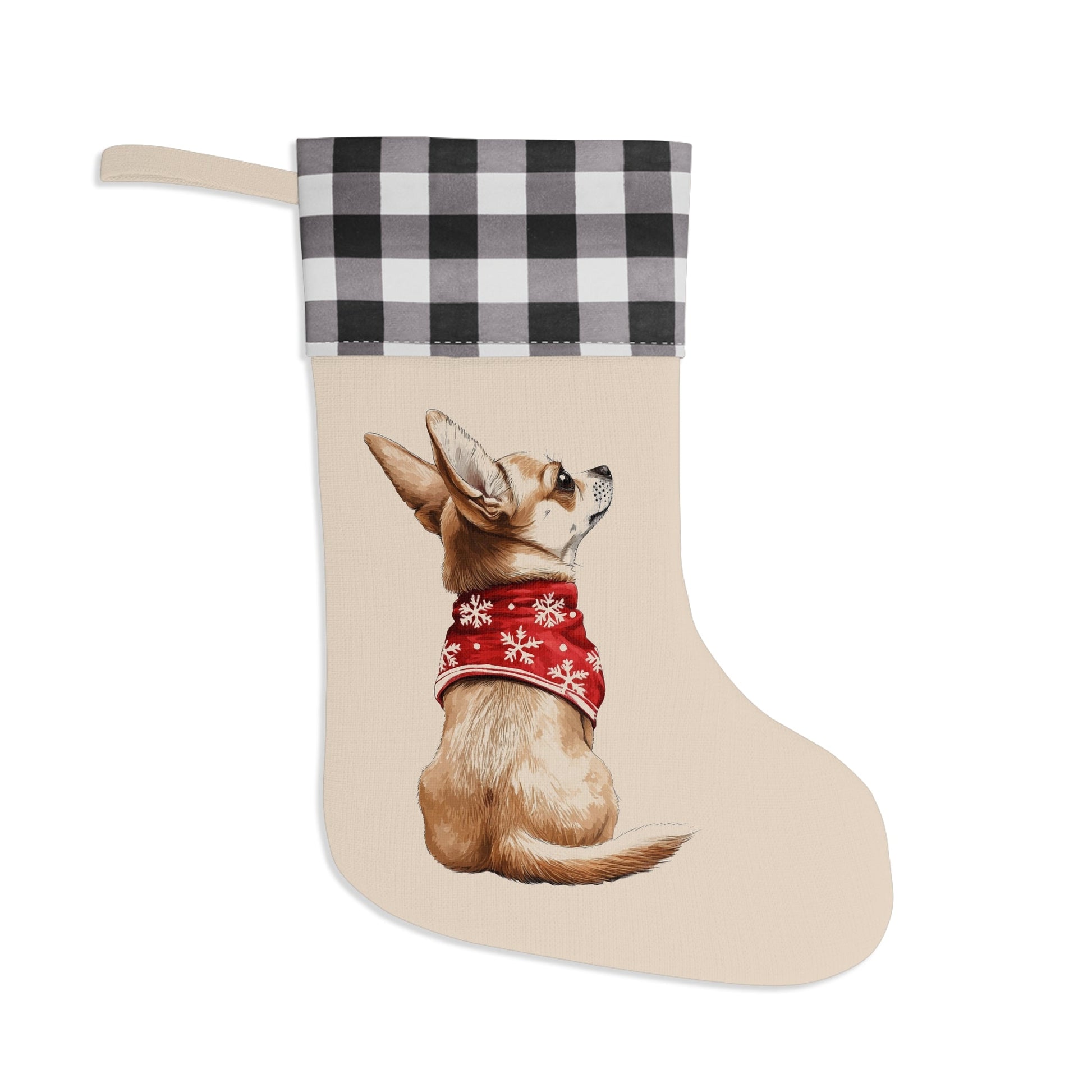 Chihuahua Christmas Stocking - Personalization Available! Printify