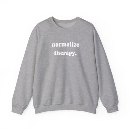 Normalize Therapy Crewneck Printify