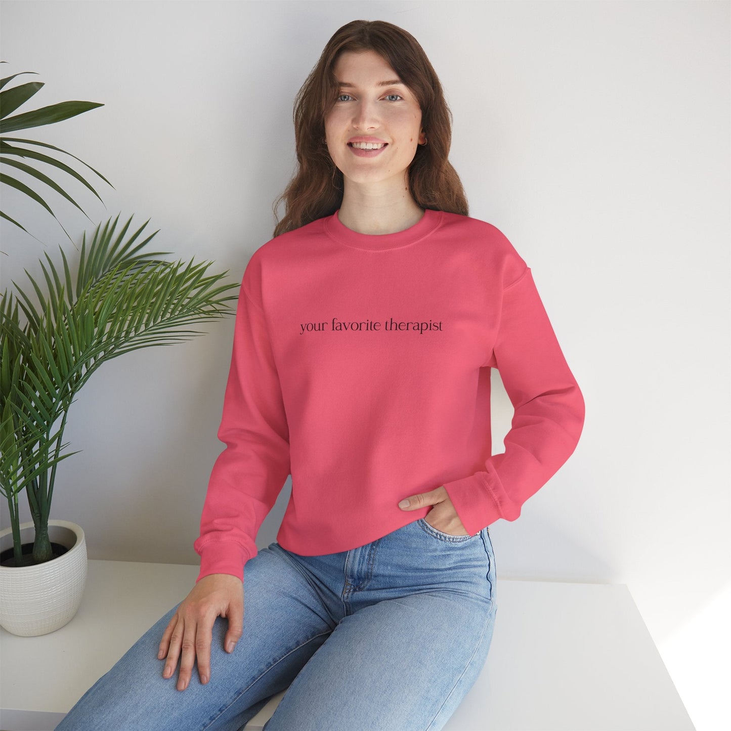 Your Favorite Therapist Crewneck Printify