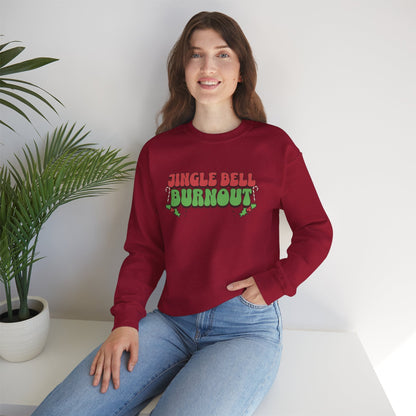 Jingle Bell Burnout Crewneck Printify