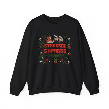 Stressed Express Crewneck Printify