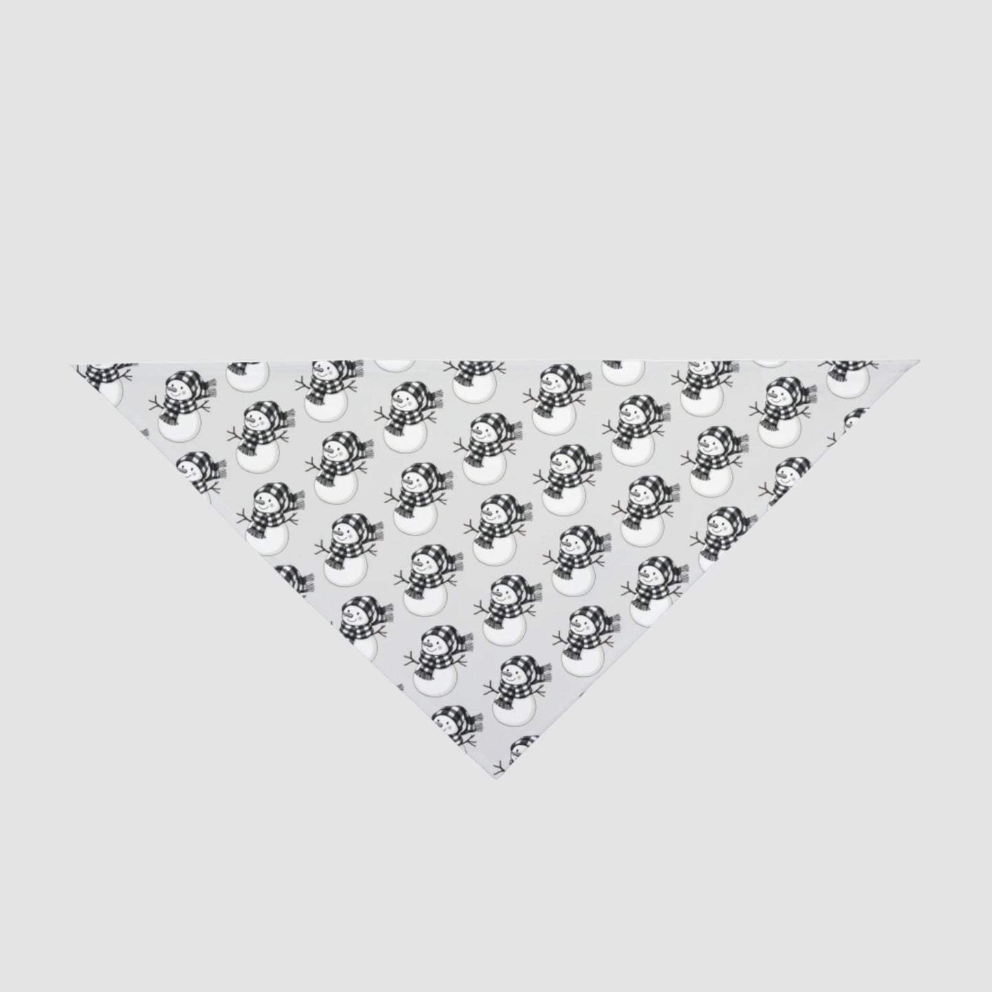 B&W Snowman Pet Bandana