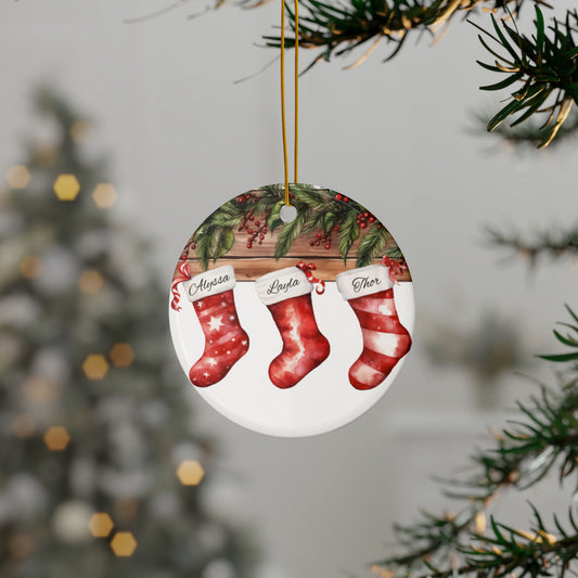 Personalized Ornament (3 Stockings)