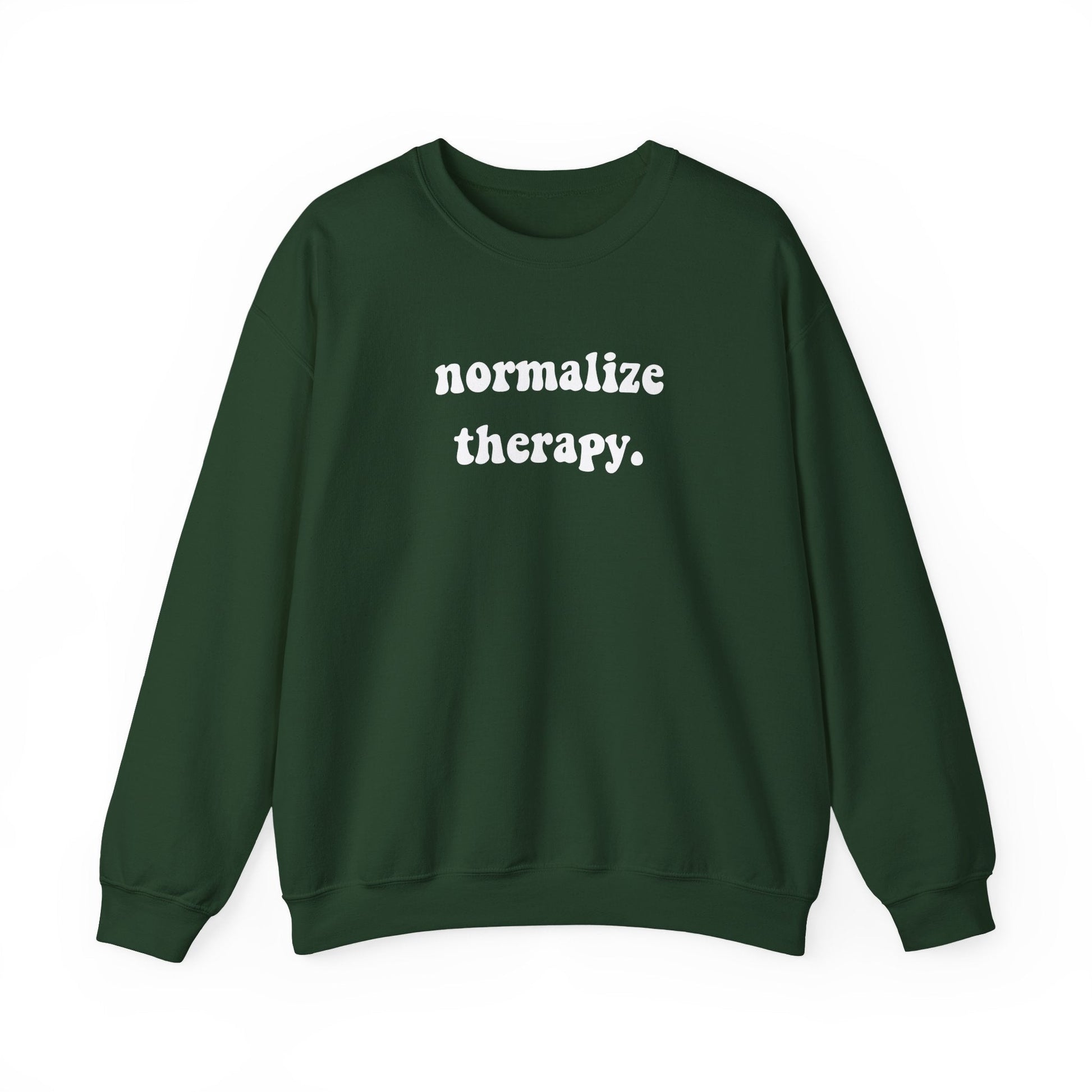 Normalize Therapy Crewneck Printify