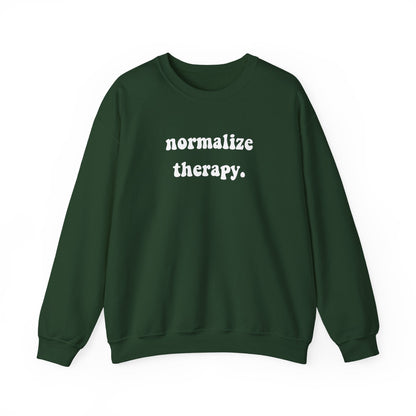 Normalize Therapy Crewneck Printify