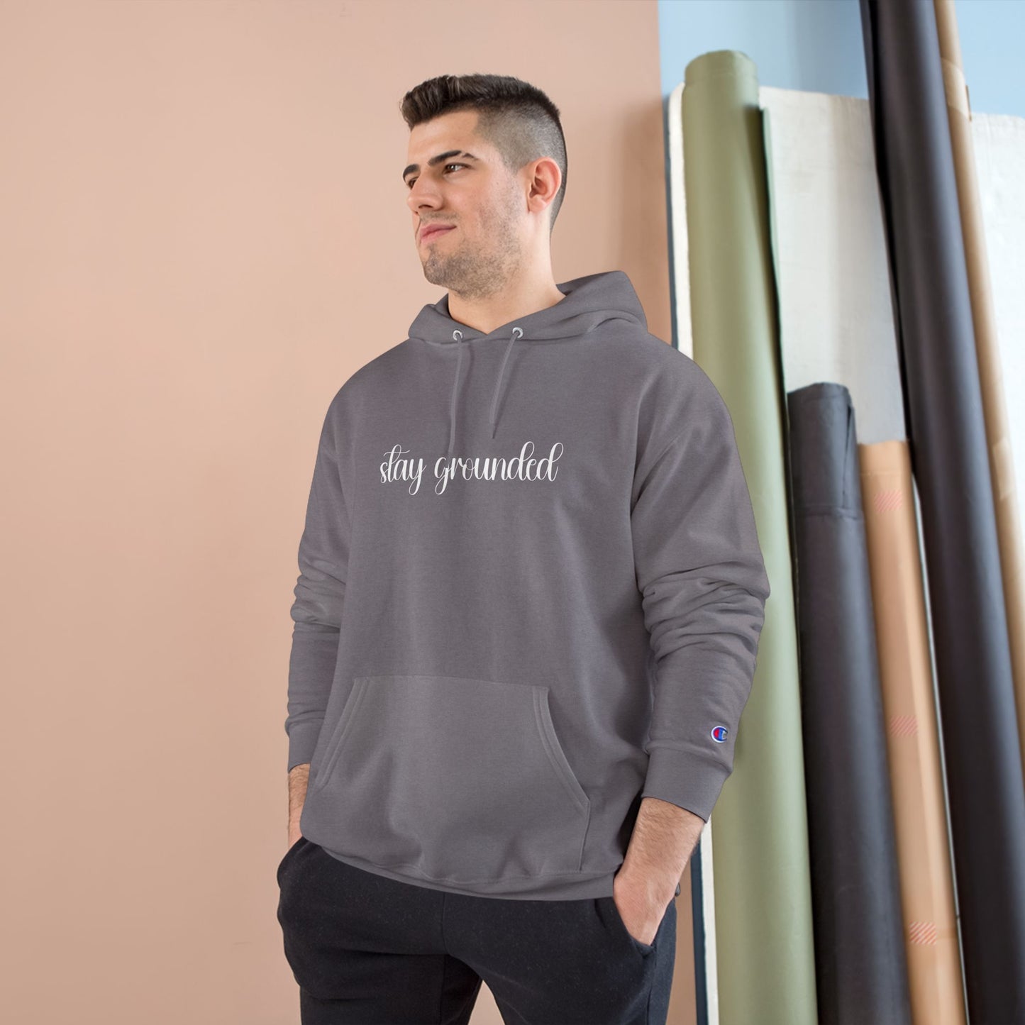 Stay Grounded Champion Hoodie