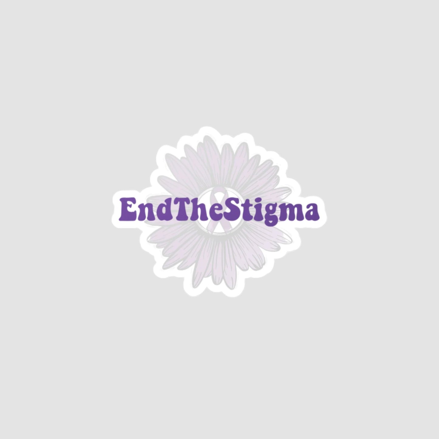 End The Stigma Vinyl Decal Printify