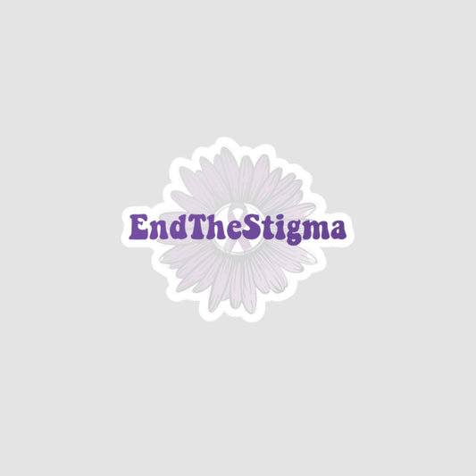 End The Stigma Vinyl Decal Printify