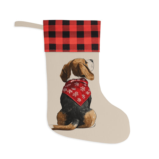 Beagle Christmas Stocking - Personalization Available! Printify