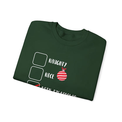 Naughty, Nice, Bipolar Crewneck Printify