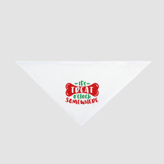 It's Treat O'Clock Somewhere Pet Bandana