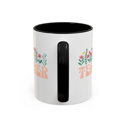 Floral Teacher Mug (11oz)
