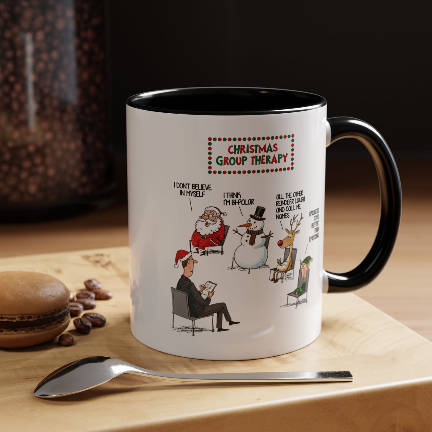 Christmas Group Therapy Mug (11oz, 15oz) Printify