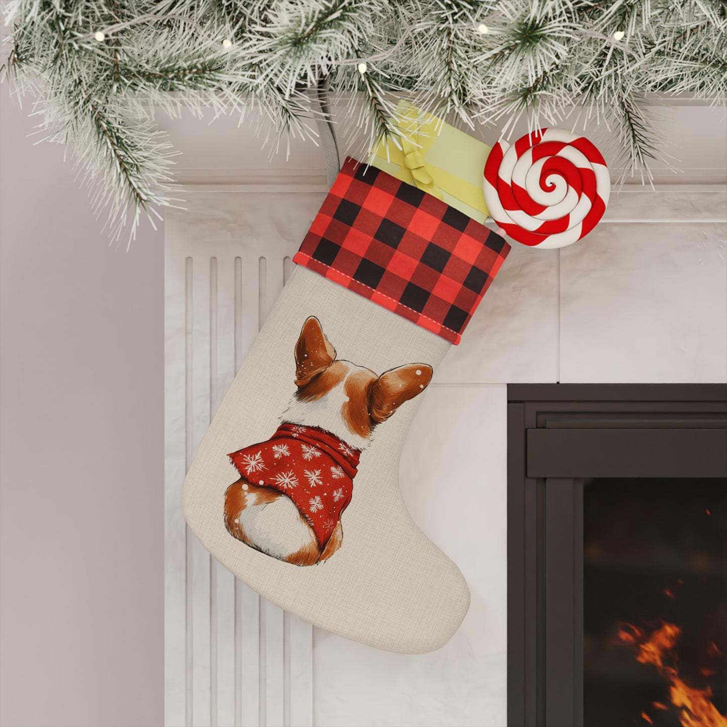 Corgi Christmas Stocking - Personalization Available!