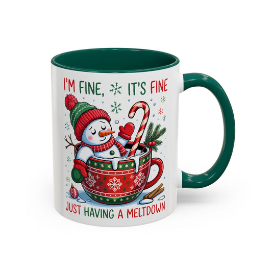 I'm Fine. It's Fine. Just Having a Meltdown Mug (11oz, 15oz) Printify