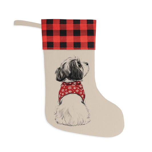 Shih Tzu Christmas Stocking - Personalization Available! Printify
