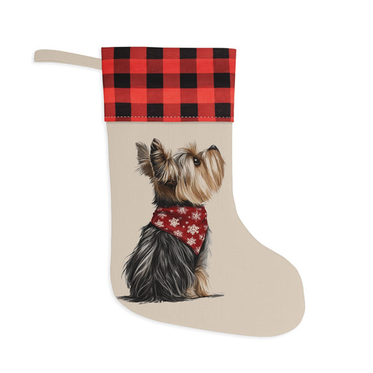 Yorkie Christmas Stocking - Personalization Available! Printify