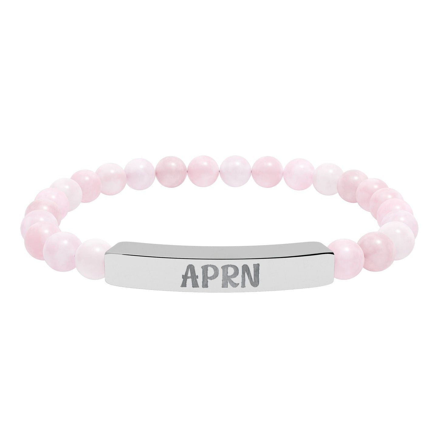 APRN Natural Stone Engraved Bar Bracelet Printify