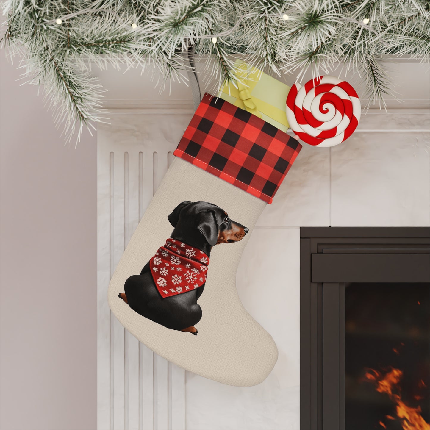 Dachshund Christmas Stocking - Personalization Available!