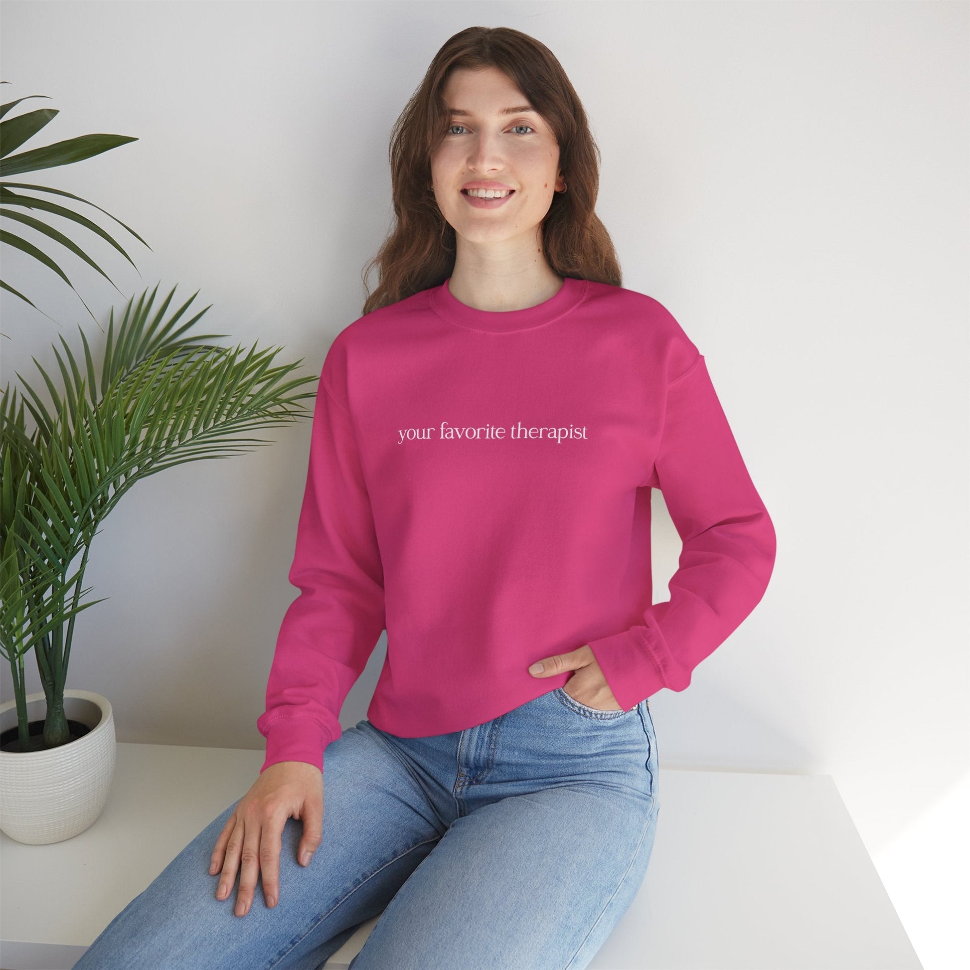 Your Favorite Therapist Crewneck Printify