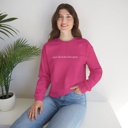 Your Favorite Therapist Crewneck Printify