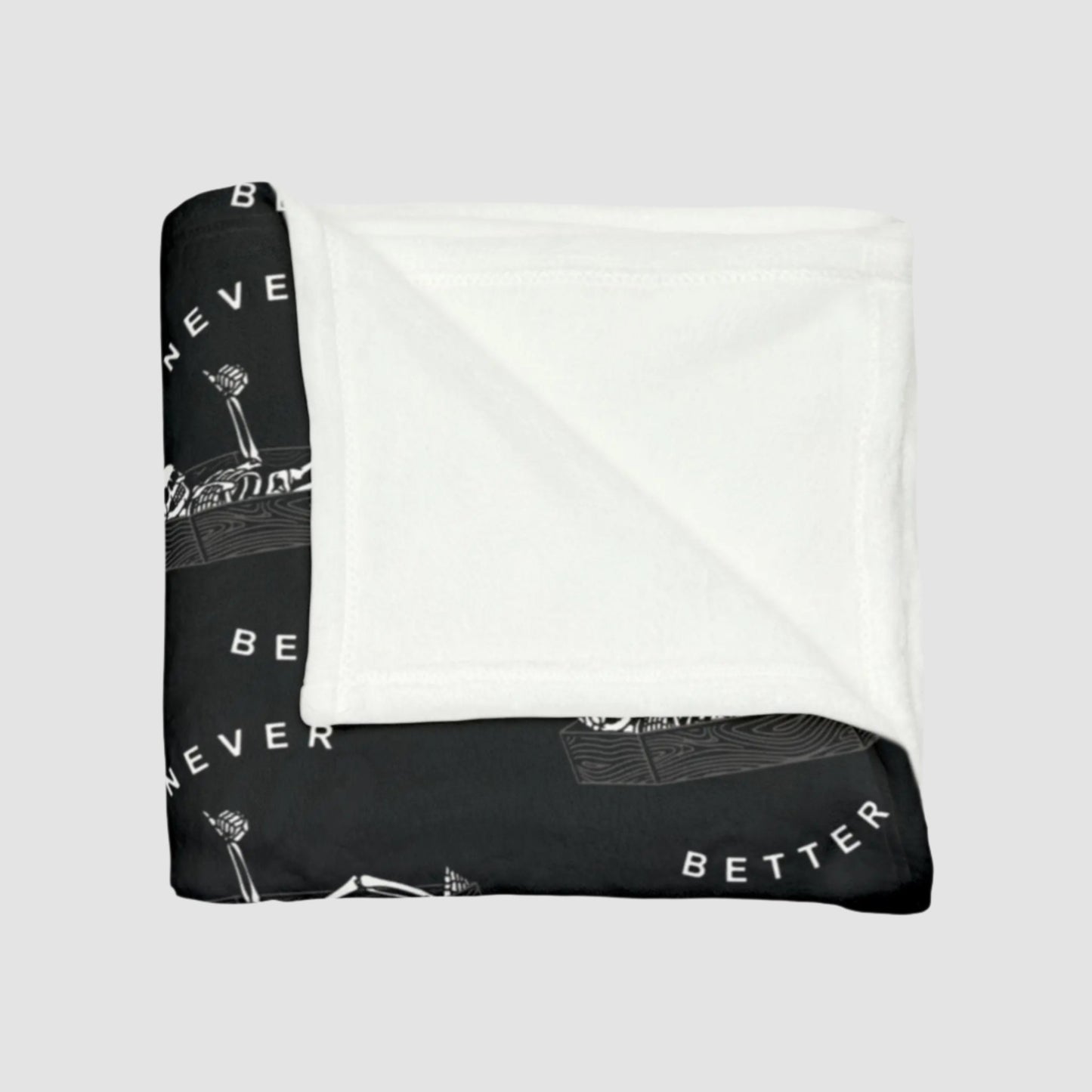 Never Better Soft Polyester Blanket Printify