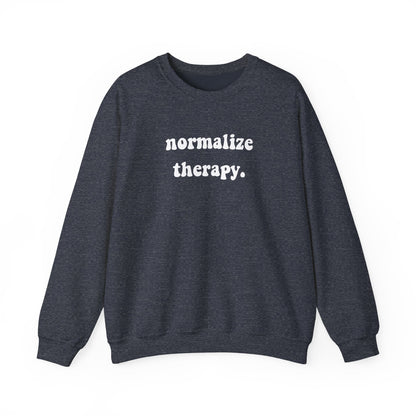 Normalize Therapy Crewneck Printify