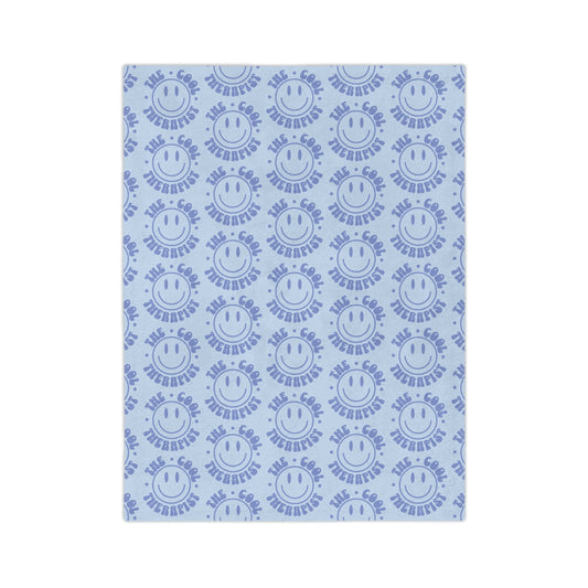 The Cool Therapist Blanket (Blue) Printify