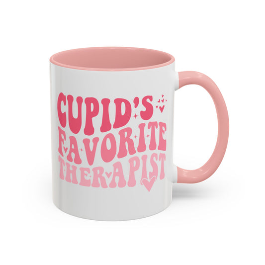 Cupid's Favorite Therapist Mug (11oz, 15oz)