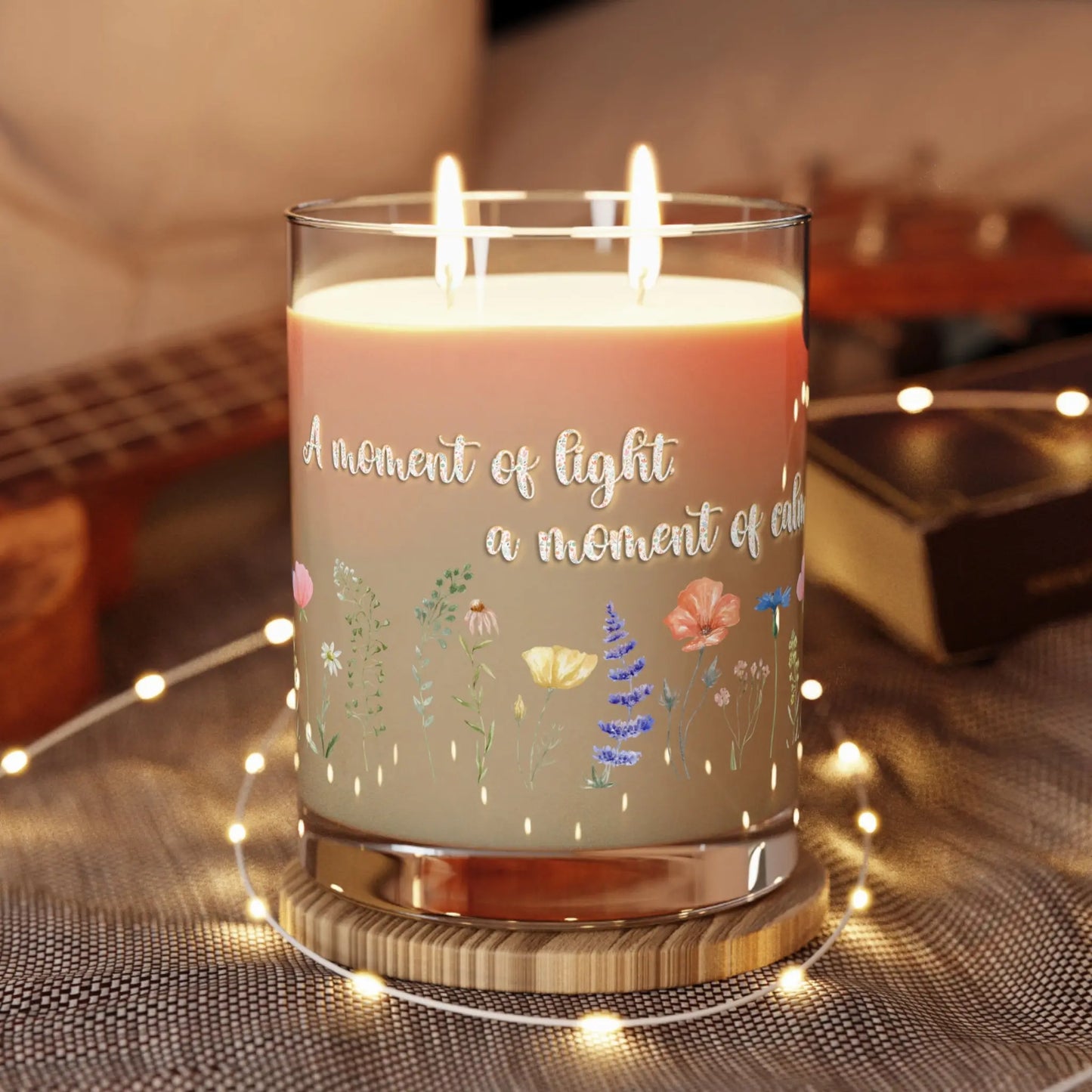 A Moment of Light, A Moment of Calm Scented Candle (11oz) Printify