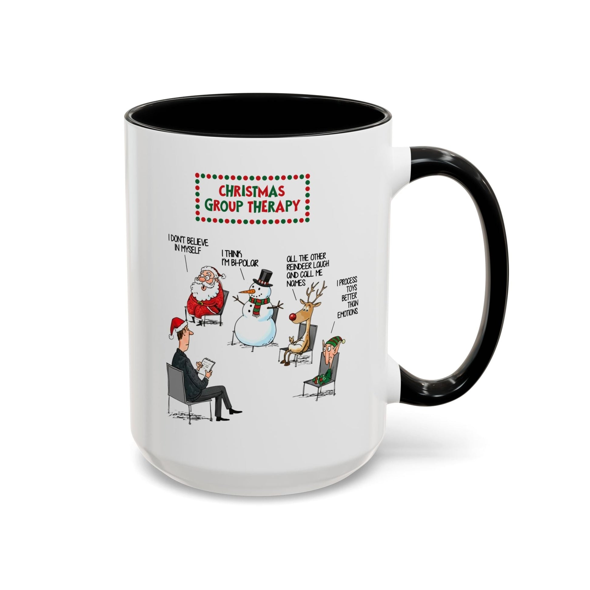 Christmas Group Therapy Mug (11oz, 15oz) Printify