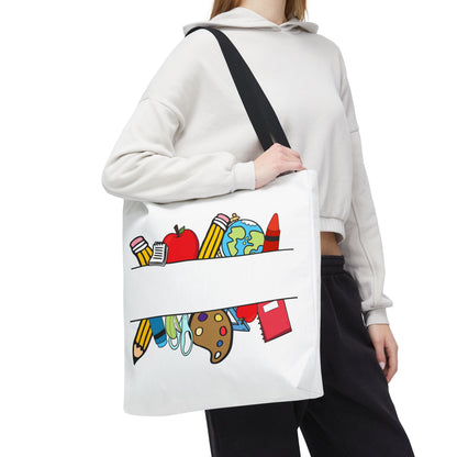 School Supplies Tote — Personalization Available!