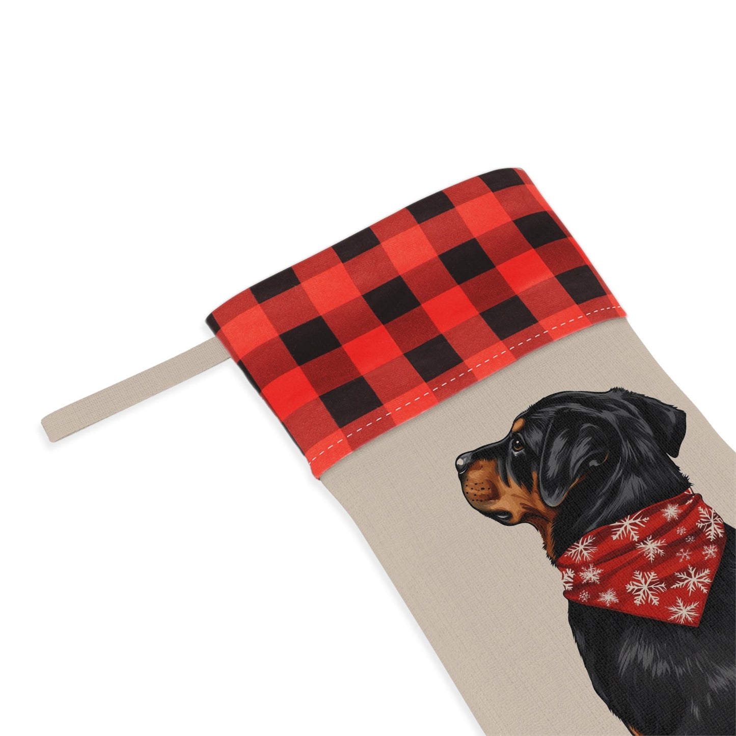 Rottweiler Christmas Stocking - Personalization Available! Printify