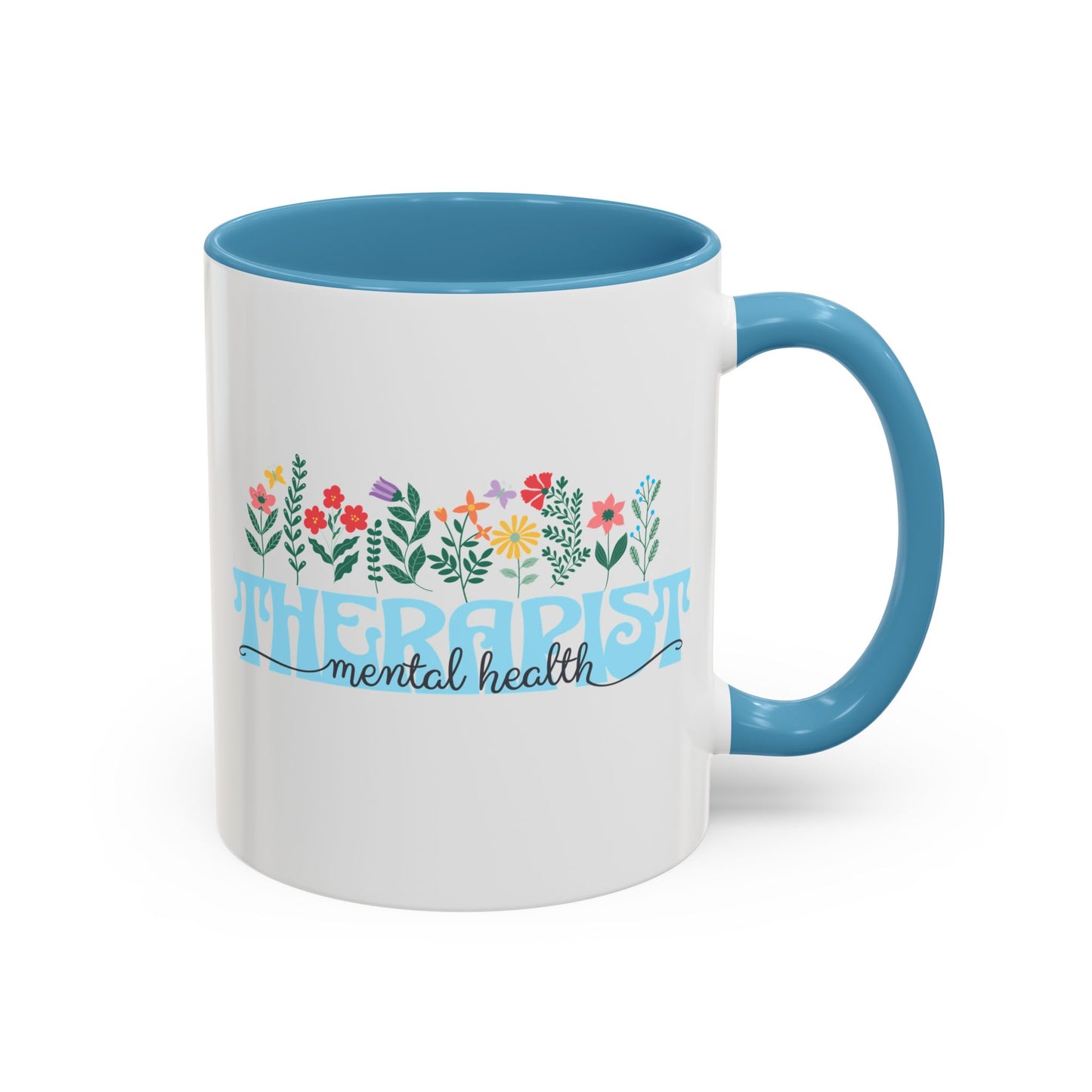Floral Mental Health Therapist Mug (11oz)