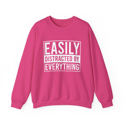 Easily Distracted by Everything Crewneck Printify