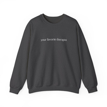 Your Favorite Therapist Crewneck Printify