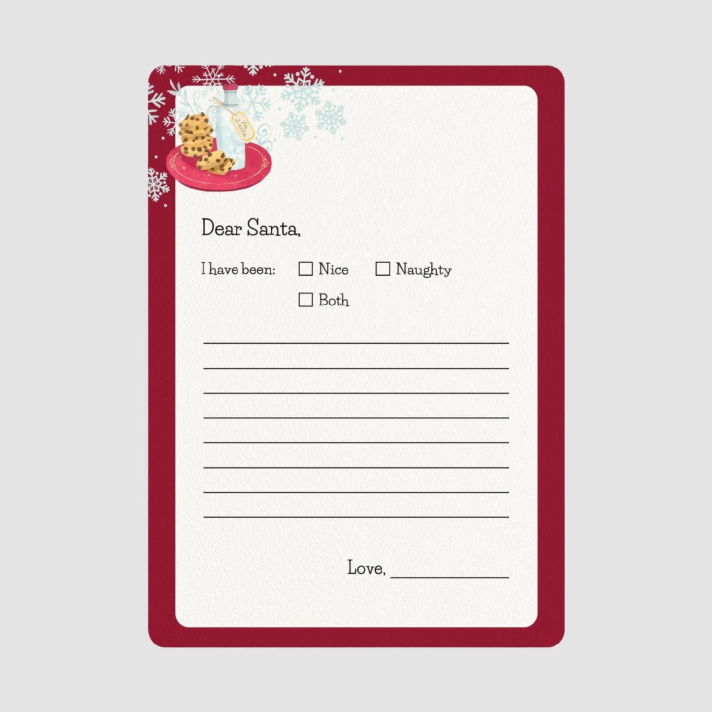 Dear Santa Postcards Set