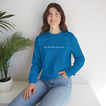 Your Favorite Therapist Crewneck Printify