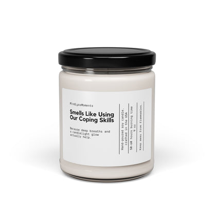 Smells Like Using Our Coping Skills Candle (9oz) Printify