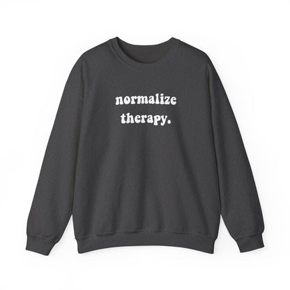 Normalize Therapy Crewneck Printify