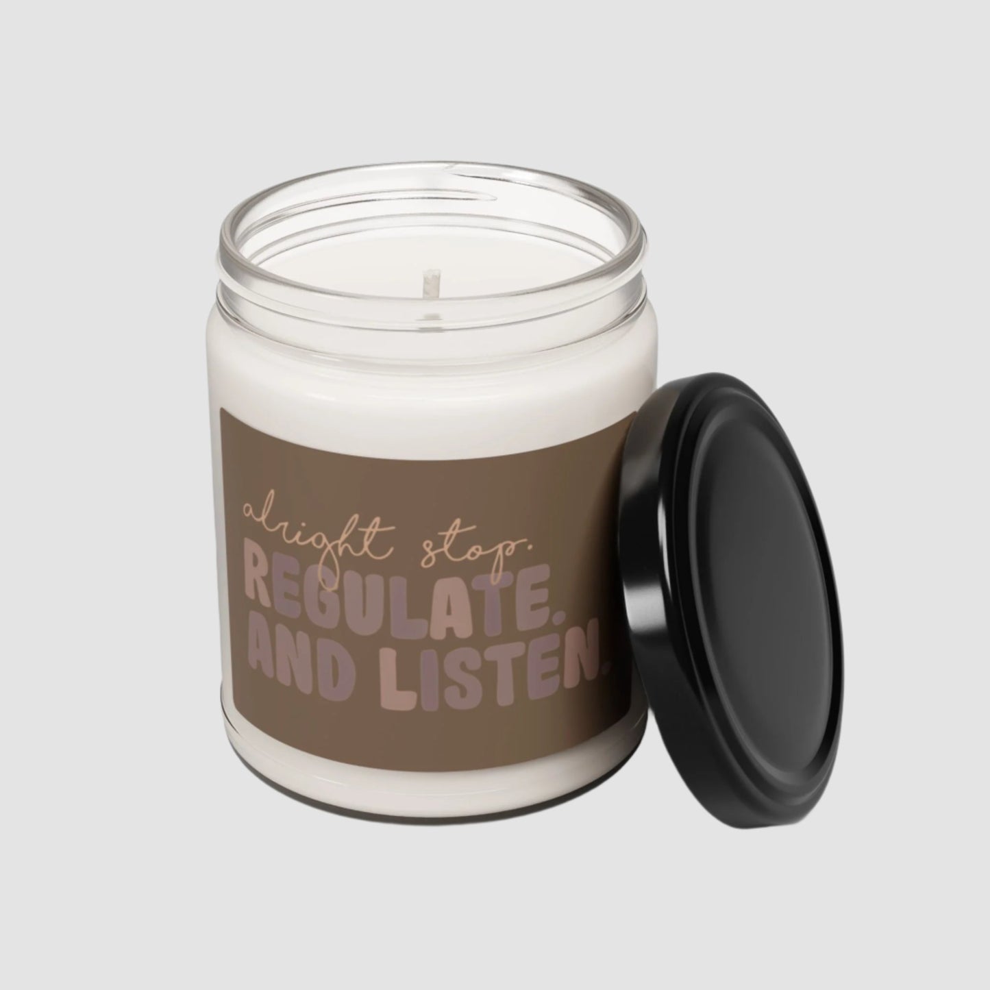 Stop, Regulate, Listen Soy Candle (9oz)