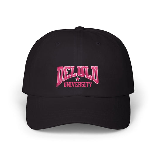 Delulu University Embroidered Hat Printify