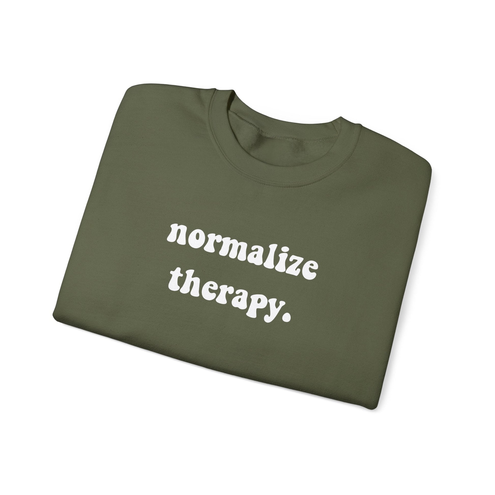Normalize Therapy Crewneck Printify