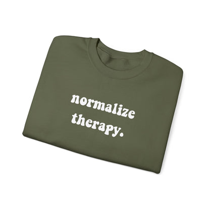 Normalize Therapy Crewneck Printify