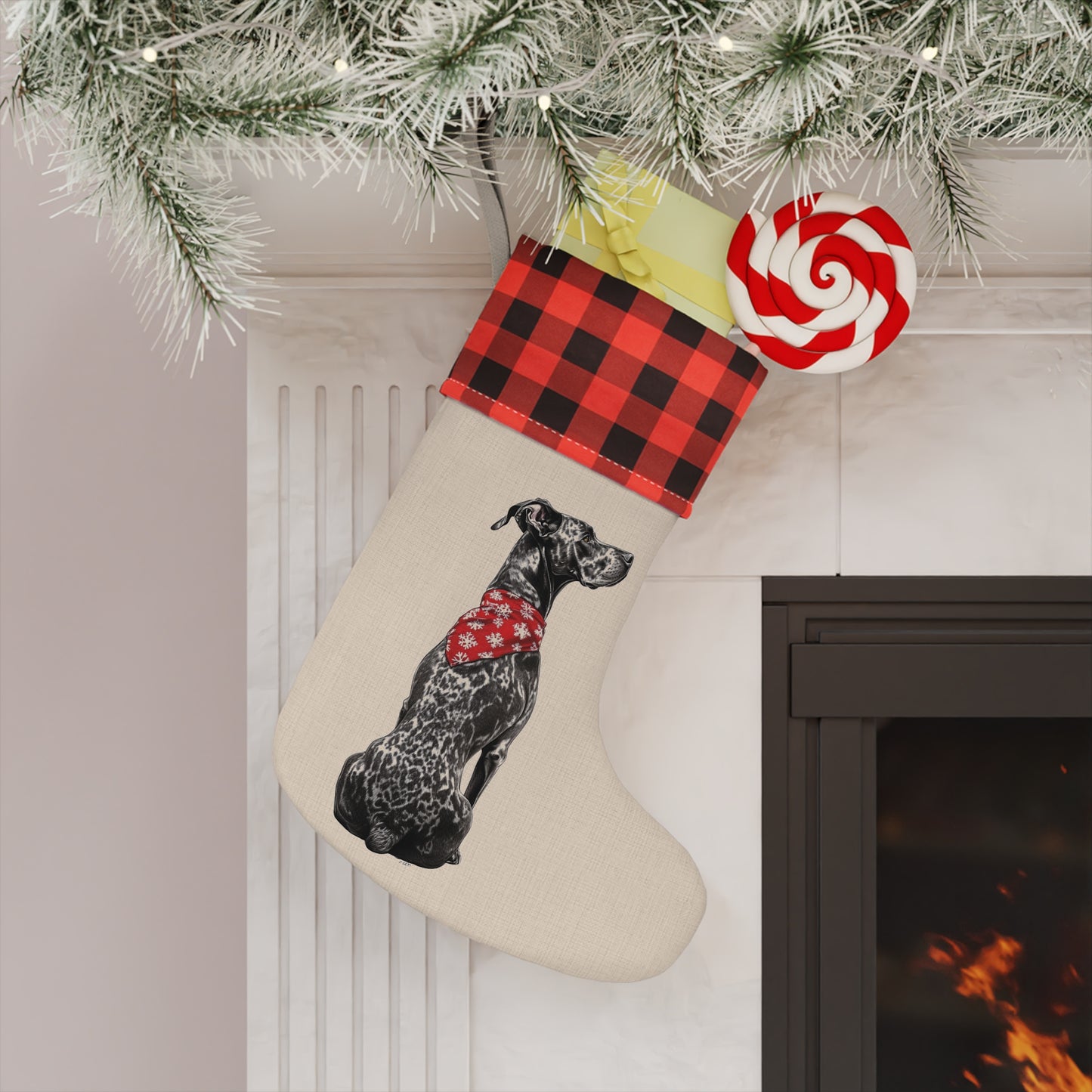 Great Dane Christmas Stocking - Personalization Available!