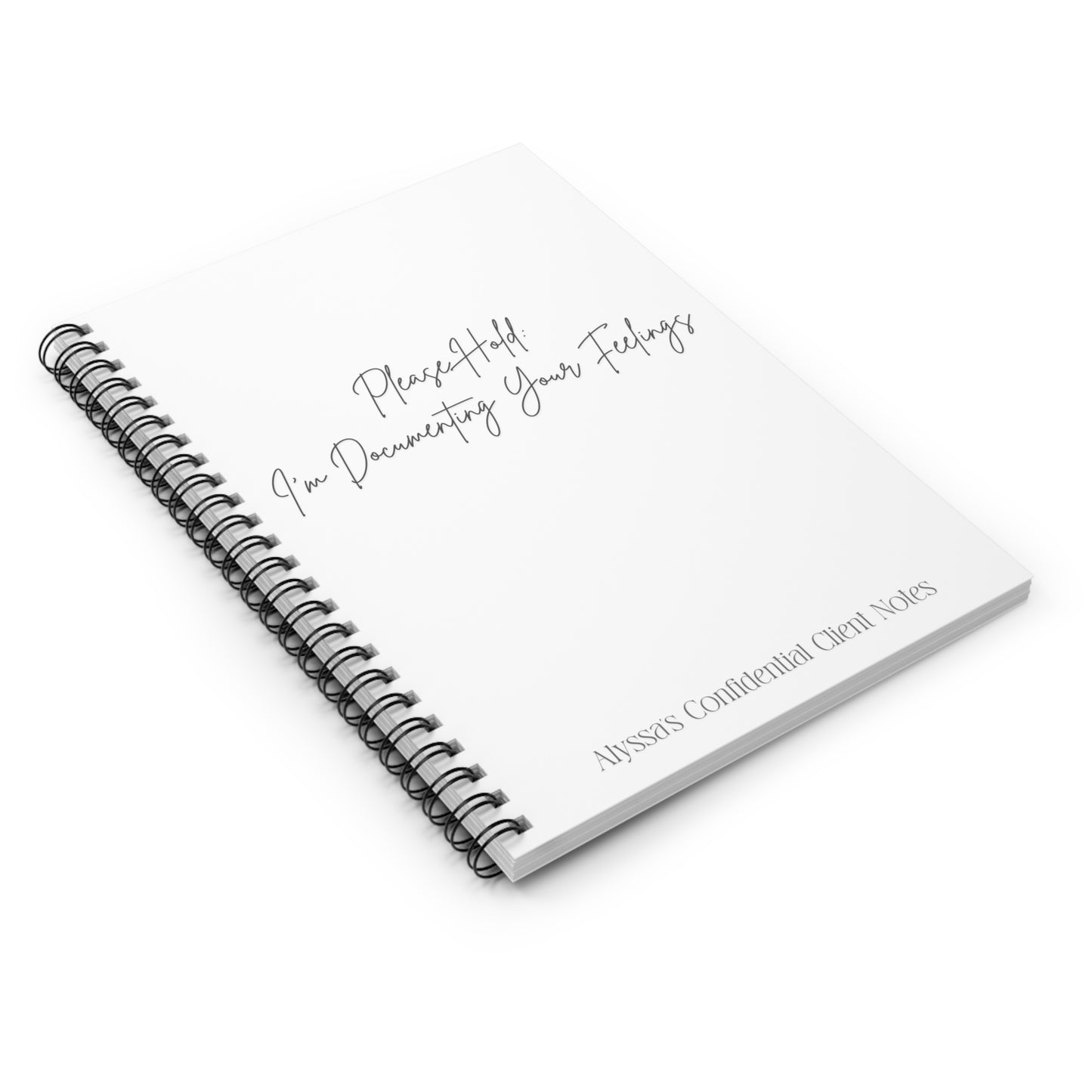 Please Hold Notebook - Customizable!