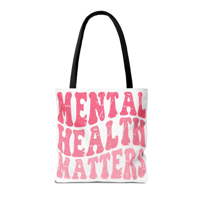 Pink Mental Health Matters Tote Printify