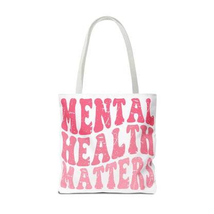 Pink Mental Health Matters Tote Printify