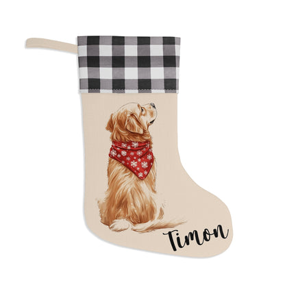 Golden Retriever Christmas Stocking - Personalization Available!