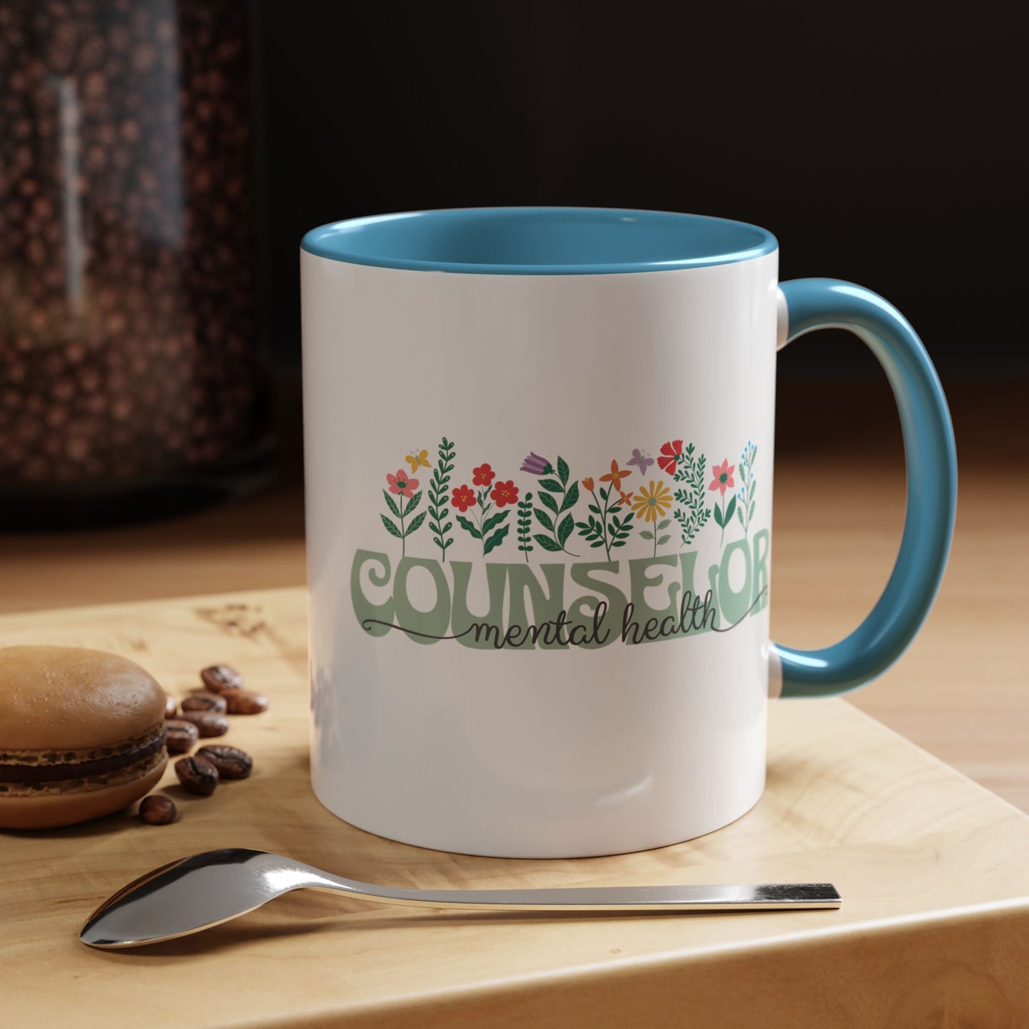 Floral Mental Health Counselor Mug (11oz)